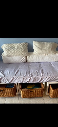 Day bed with baskets - bed,